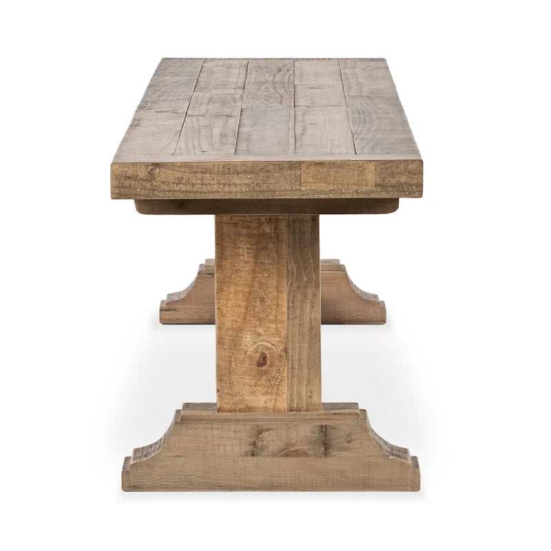 Reclaimed Pine Wood Bench