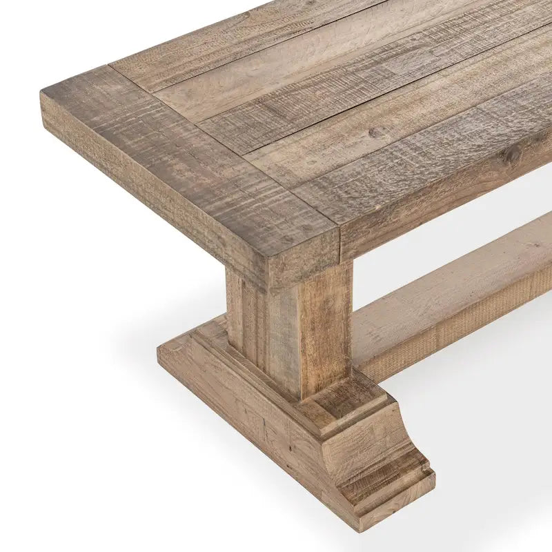 Reclaimed Pine Wood Bench