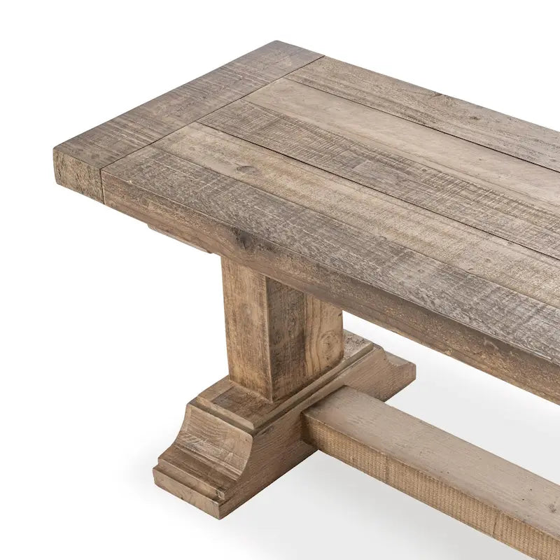 Reclaimed Pine Wood Bench