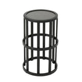 Industrial 11-inch Ceramic Tile Side Table
