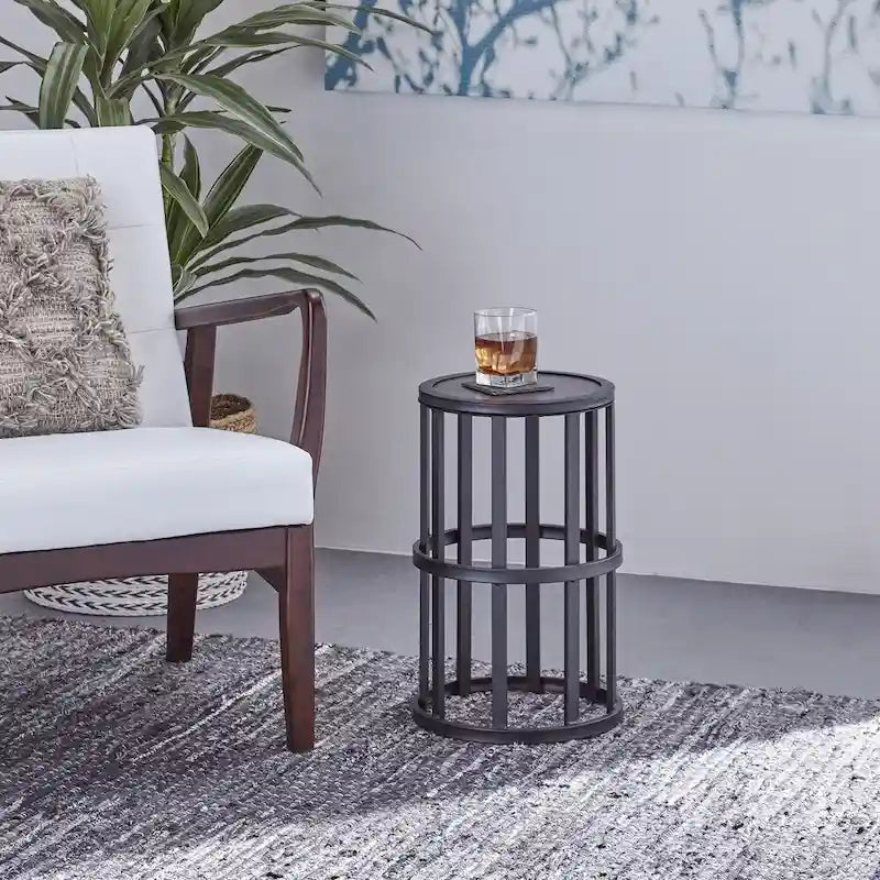 Aaleah Industrial 11-inch Side Table by Christopher Knight Home