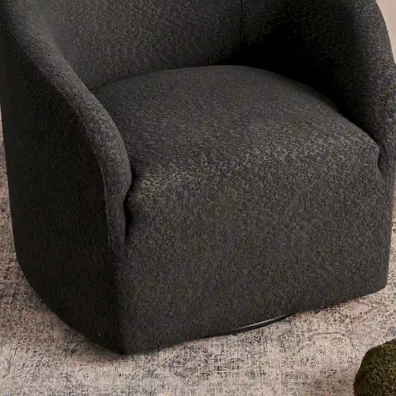 Otočné čalouněné křeslo Boucle s područkami, 32W
