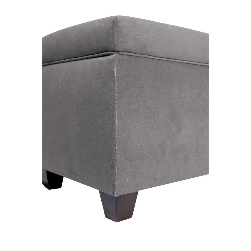 10-Button Tufted Lift-Top Shoe and Linen Storage Bench