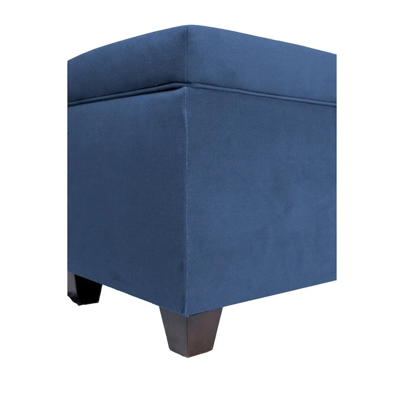 10-Button Tufted Lift-Top Shoe and Linen Storage Bench