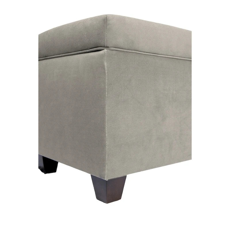 10-Button Tufted Lift-Top Shoe and Linen Storage Bench