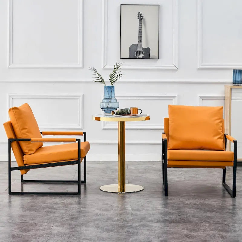 Sada 2 moderních sametových křesel Sling Armchairs