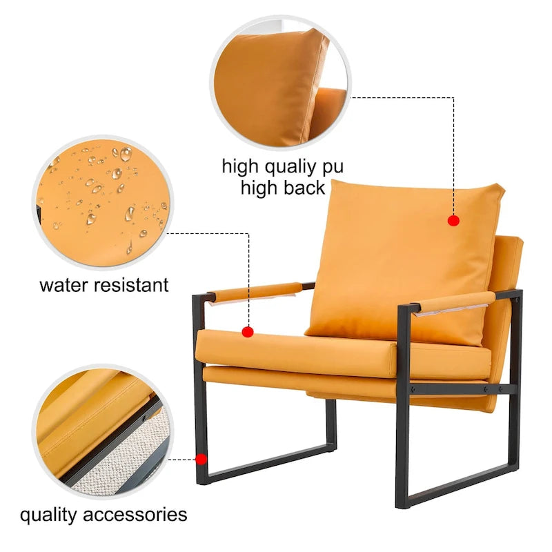 Sada 2 moderních sametových křesel Sling Armchairs