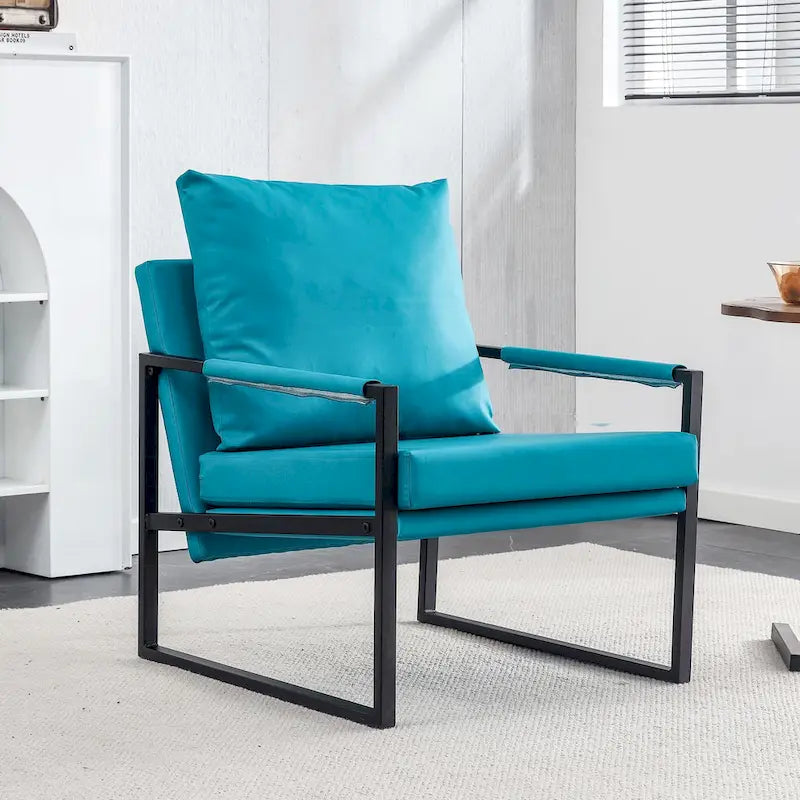 Sada 2 moderních sametových křesel Sling Armchairs