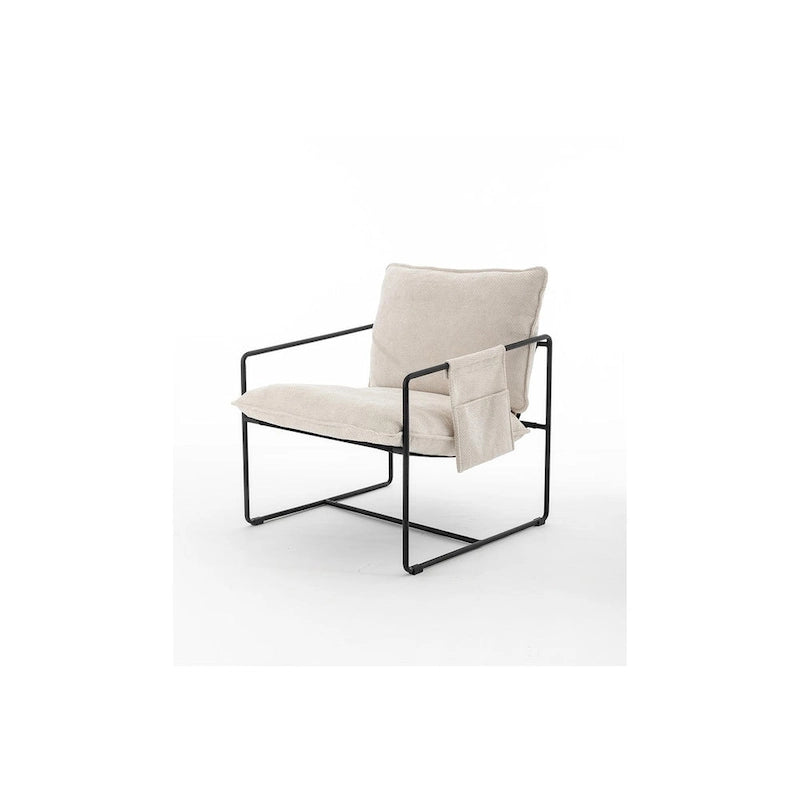 Sada 2 moderních sametových křesel Sling Armchairs