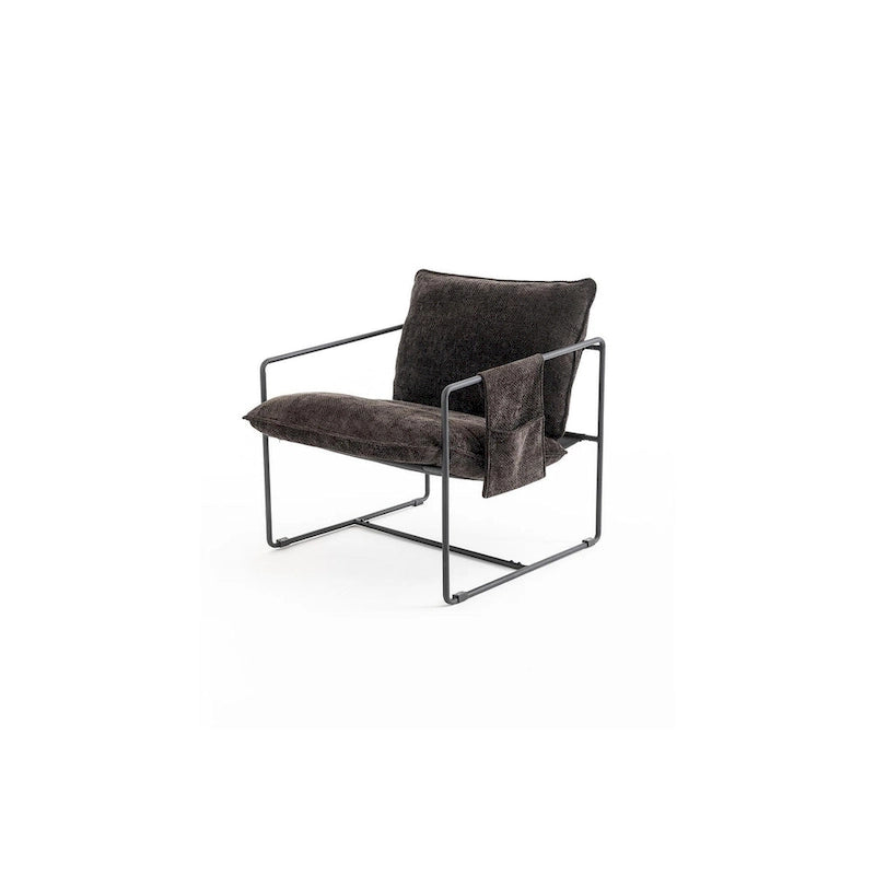 Sada 2 moderních sametových křesel Sling Armchairs