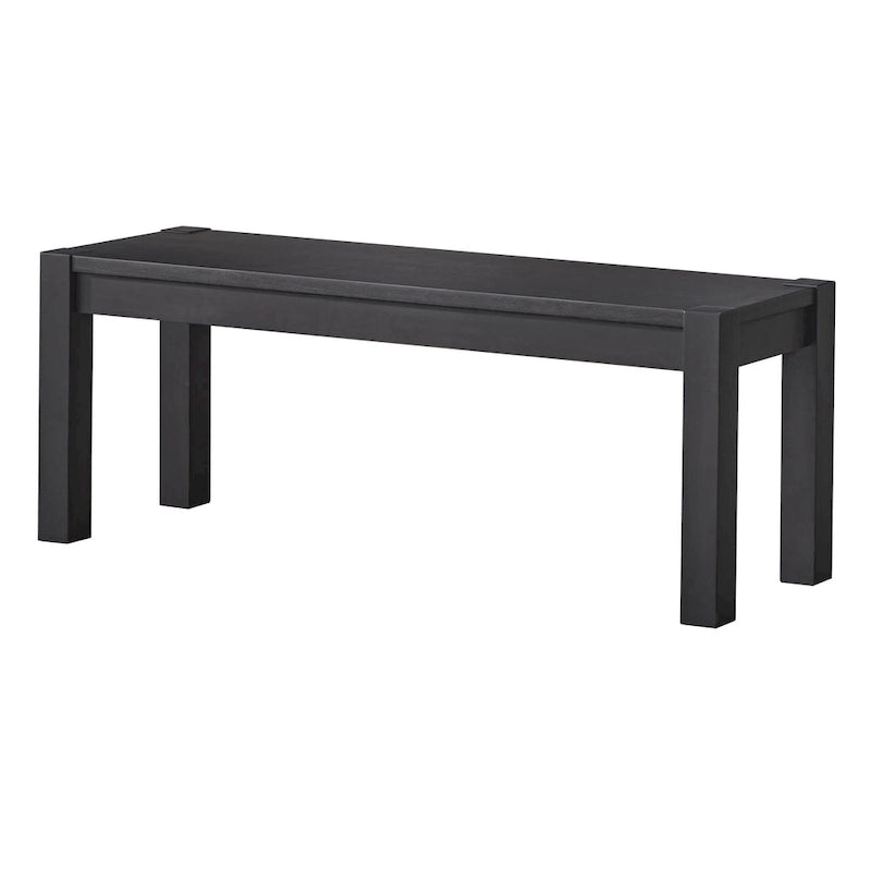 Rustic Dining Bench in Driftwood or Black Finish