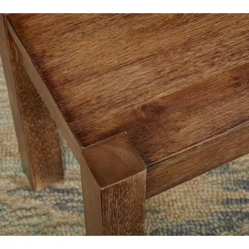 Rustic Dining Bench in Driftwood or Black Finish