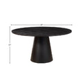 59-Inch Round Dining Table, Vintage Black