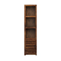 78-Inch High Left Pier Cabinet, No Assembly Required, Whiskey Finish