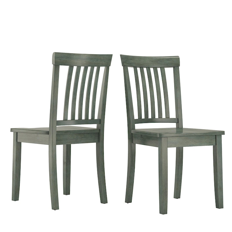 Slat Back Dining Chairs (Set of 2)
