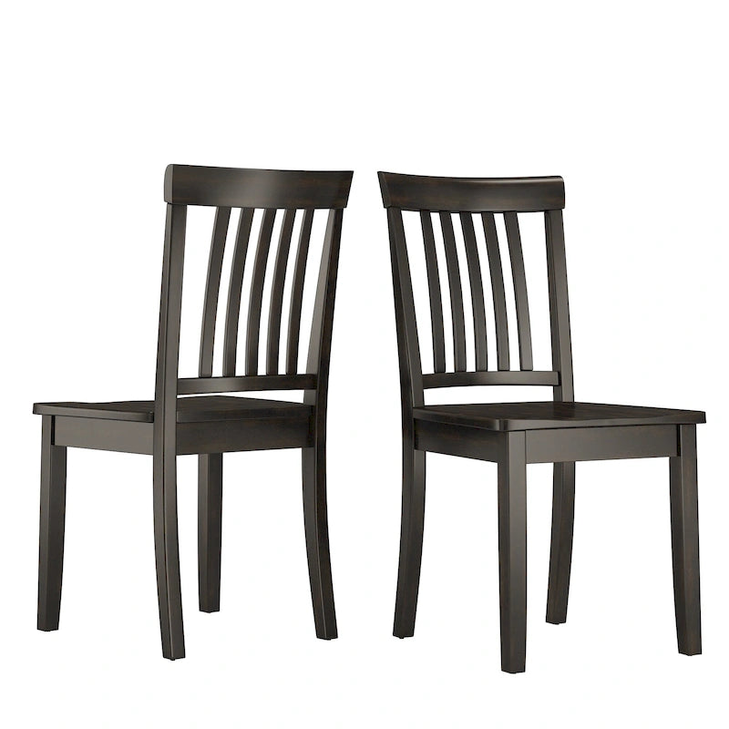 Slat Back Dining Chairs (Set of 2)