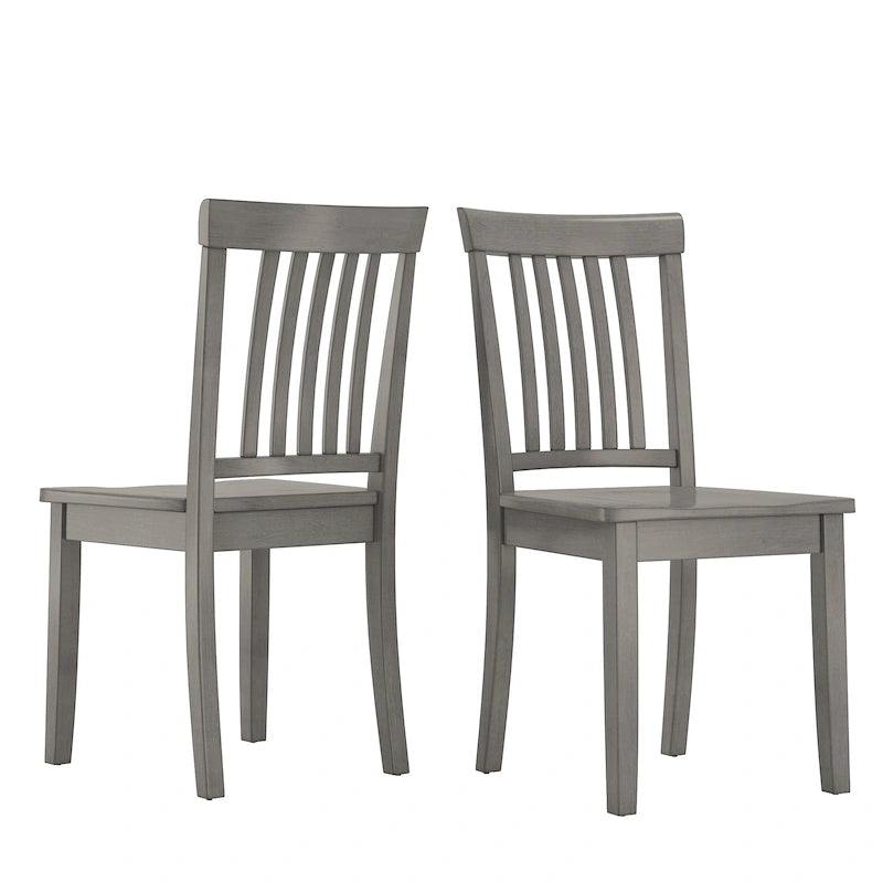 Slat Back Dining Chairs (Set of 2)