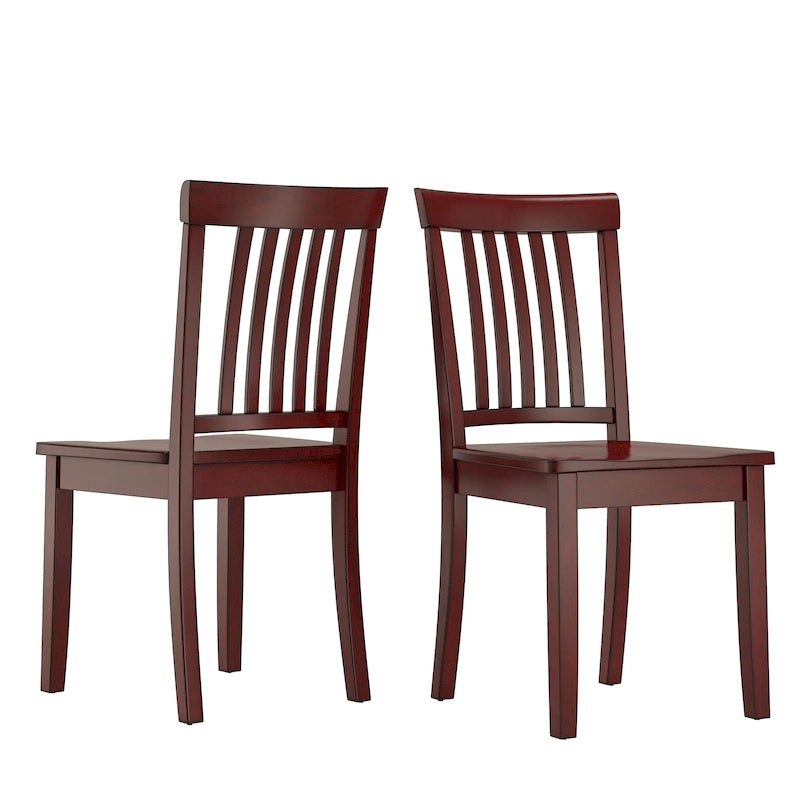 Slat Back Dining Chairs (Set of 2)
