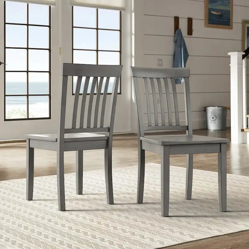 Slat Back Dining Chairs (Set of 2)
