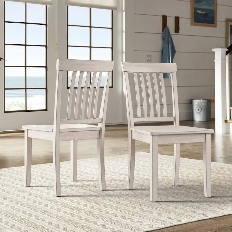 Slat Back Dining Chairs (Set of 2)
