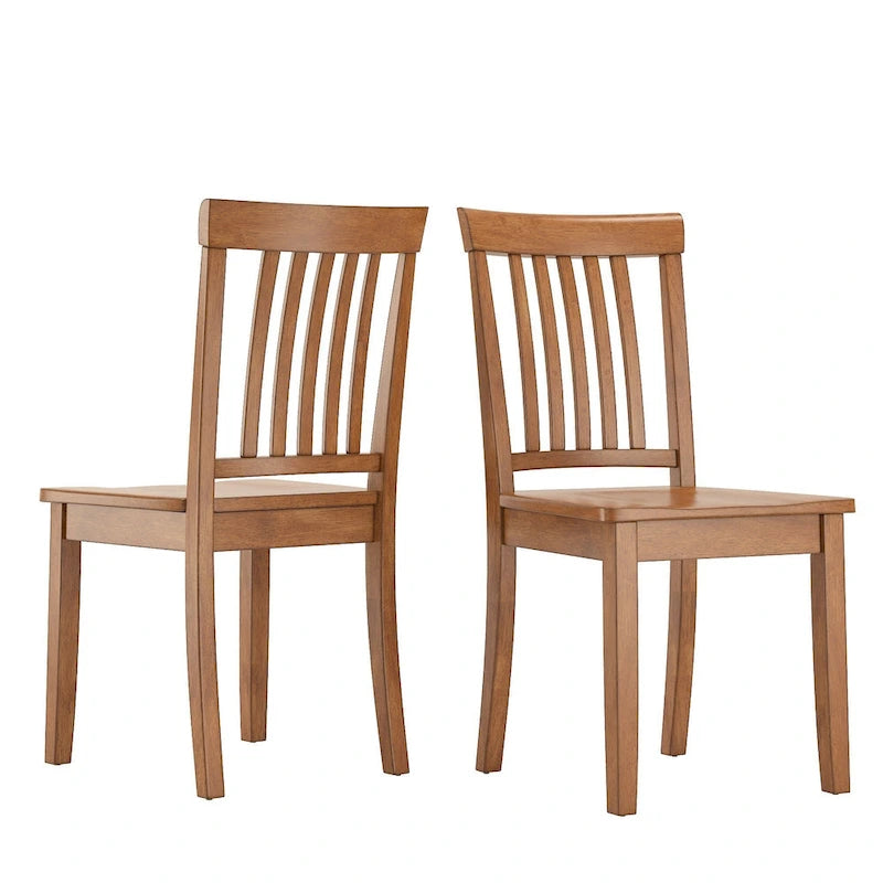 Slat Back Dining Chairs (Set of 2)