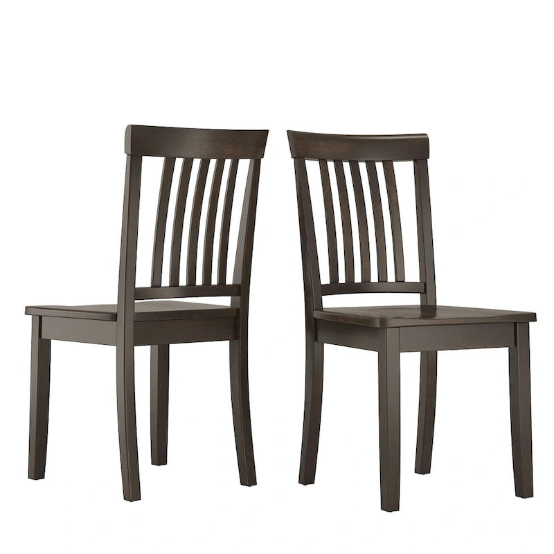 Slat Back Dining Chairs (Set of 2)