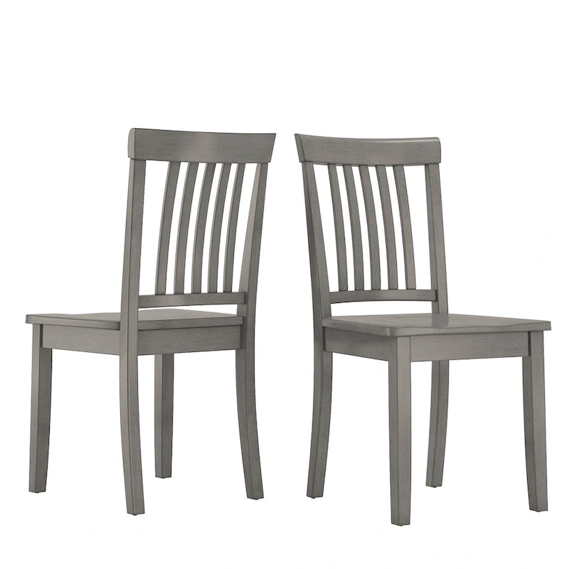 Slat Back Dining Chairs (Set of 2)
