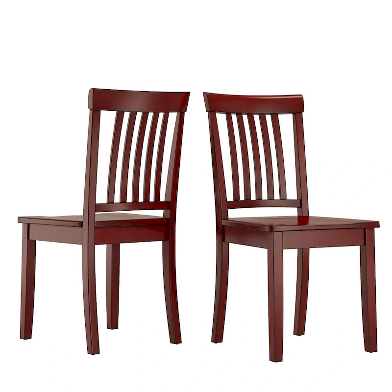 Slat Back Dining Chairs (Set of 2)