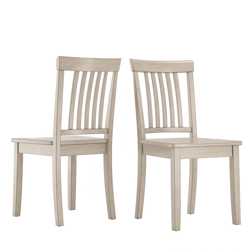 Slat Back Dining Chairs (Set of 2)