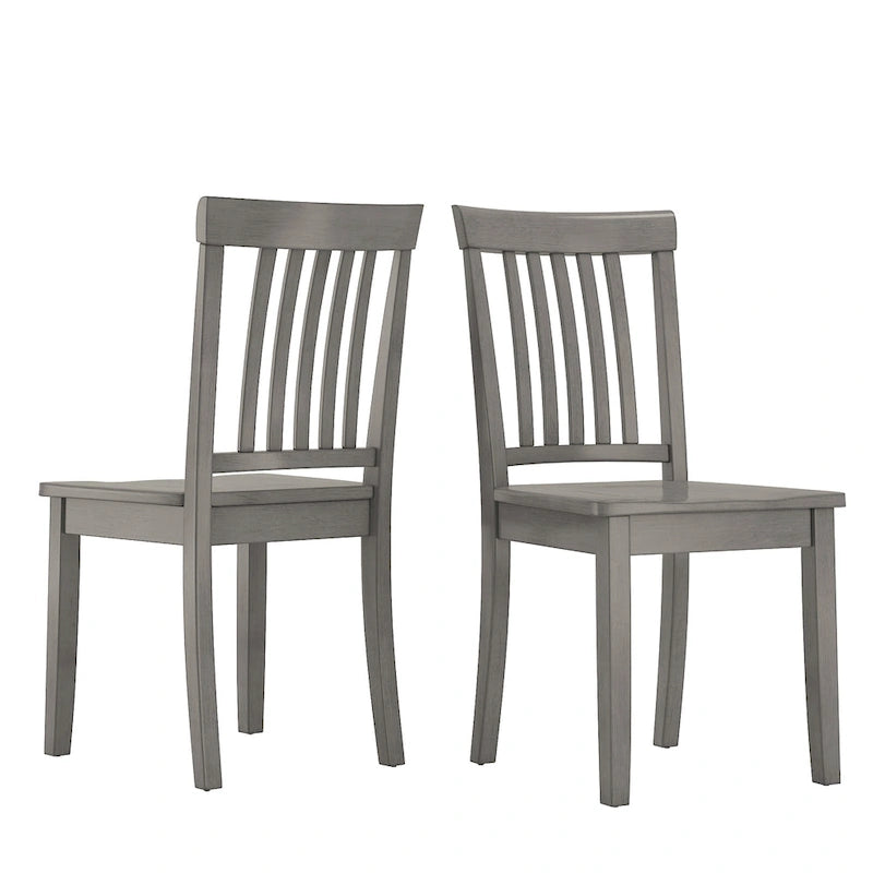 Slat Back Dining Chairs (Set of 2)