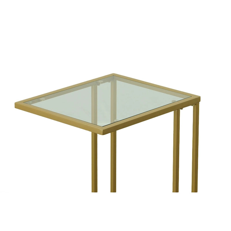 Glass Top C Table