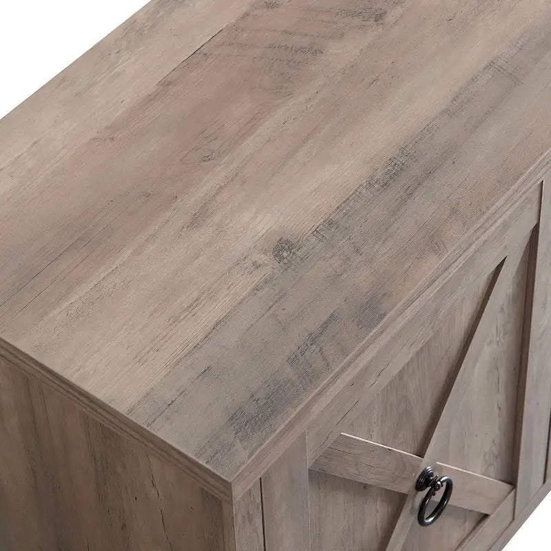 58 in. Farmhouse TV Stand with Electric Fireplace Insert