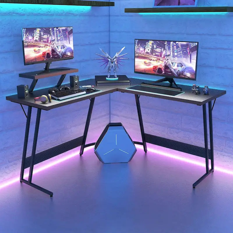 L-Shaped Gaming Desk Computer Corner Desk