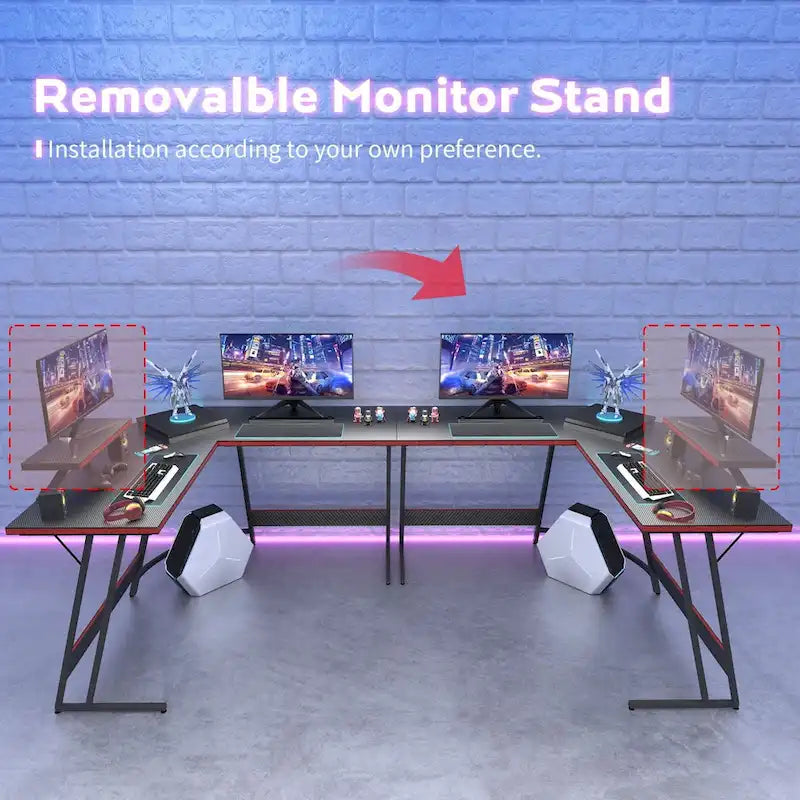 L-Shaped Gaming Desk Computer Corner Desk