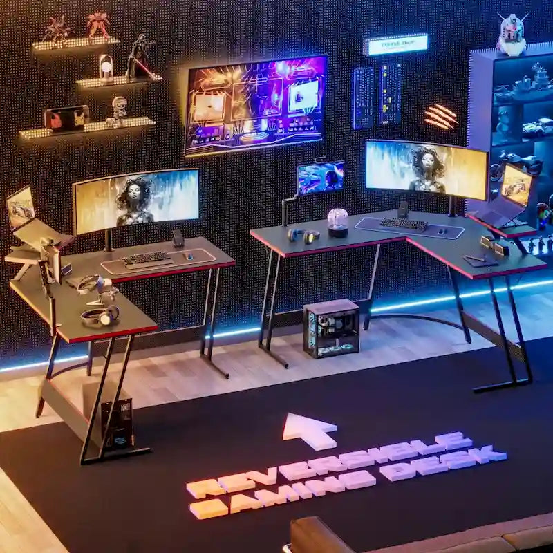 L-Shaped Gaming Desk Computer Corner Desk