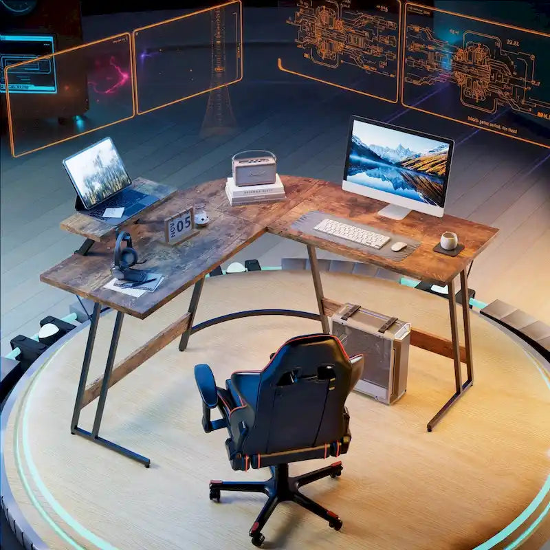 L-Shaped Gaming Desk Computer Corner Desk