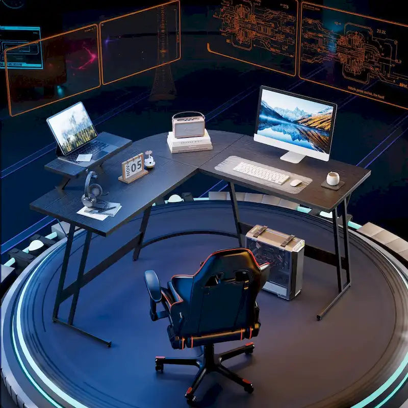 L-Shaped Gaming Desk Computer Corner Desk