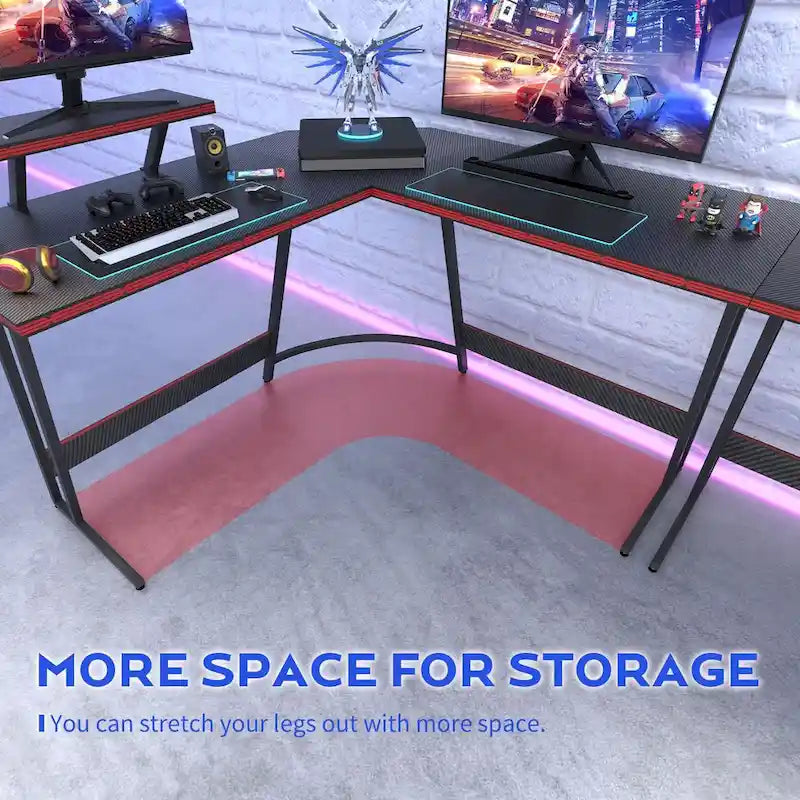 L-Shaped Gaming Desk Computer Corner Desk