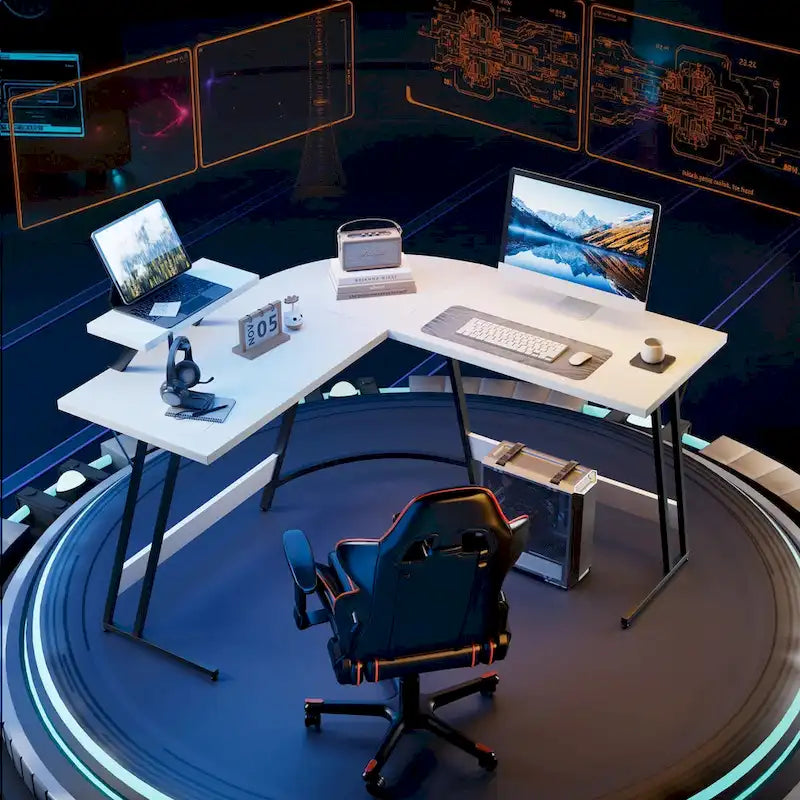 L-Shaped Gaming Desk Computer Corner Desk