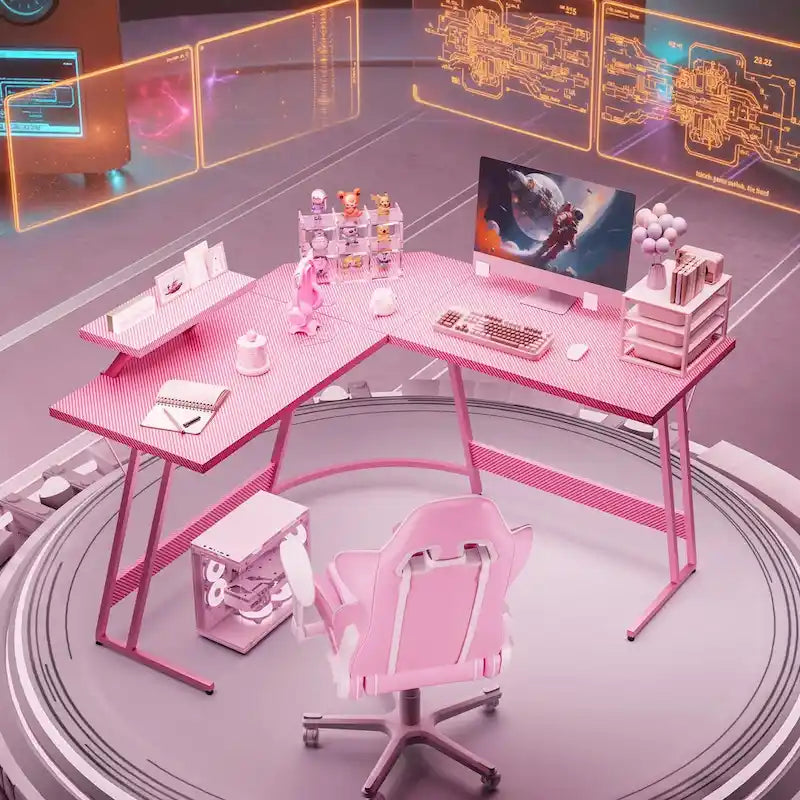 L-Shaped Gaming Desk Computer Corner Desk