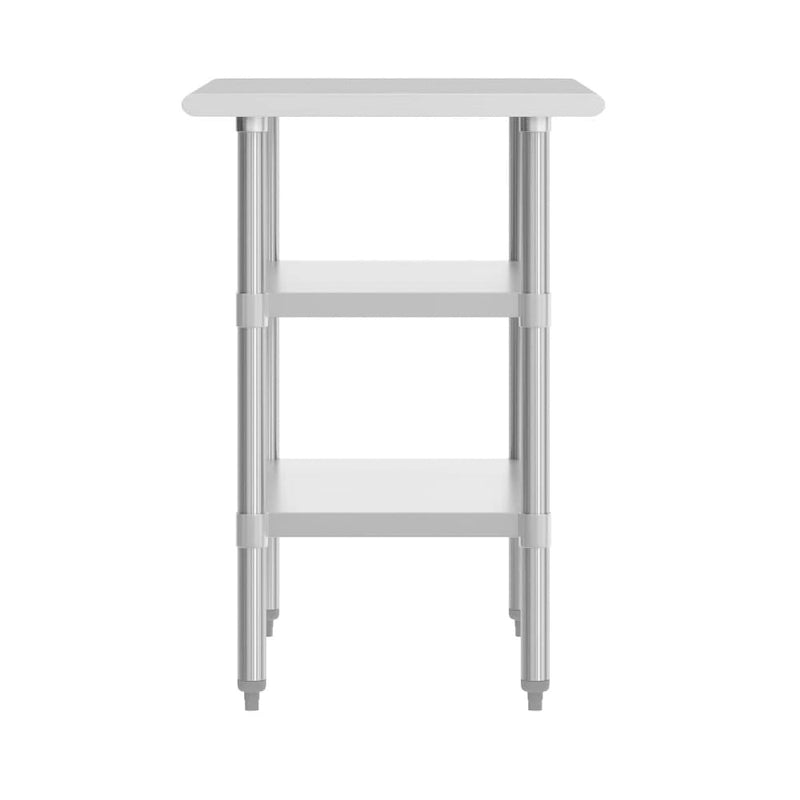 NSF Certified Commercial 18-Gauge Stainless Steel Work and Prep Table