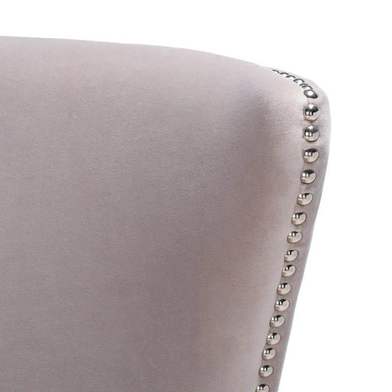 Modern Wingback Chair with Acrylic Legs and Plush Velvet - 29Wx32Dx45H