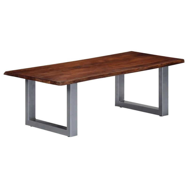Live Edge Solid Acacia Wood Coffee Table 45x24x16 in.