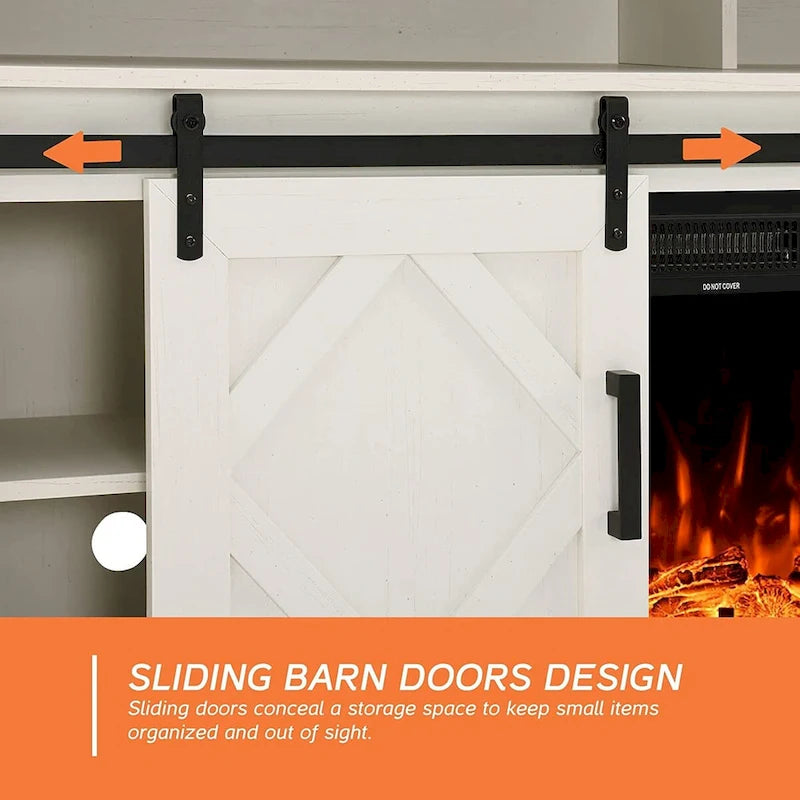 Farmhouse Barn-Door TV Stand for TVs Up to 65 in.