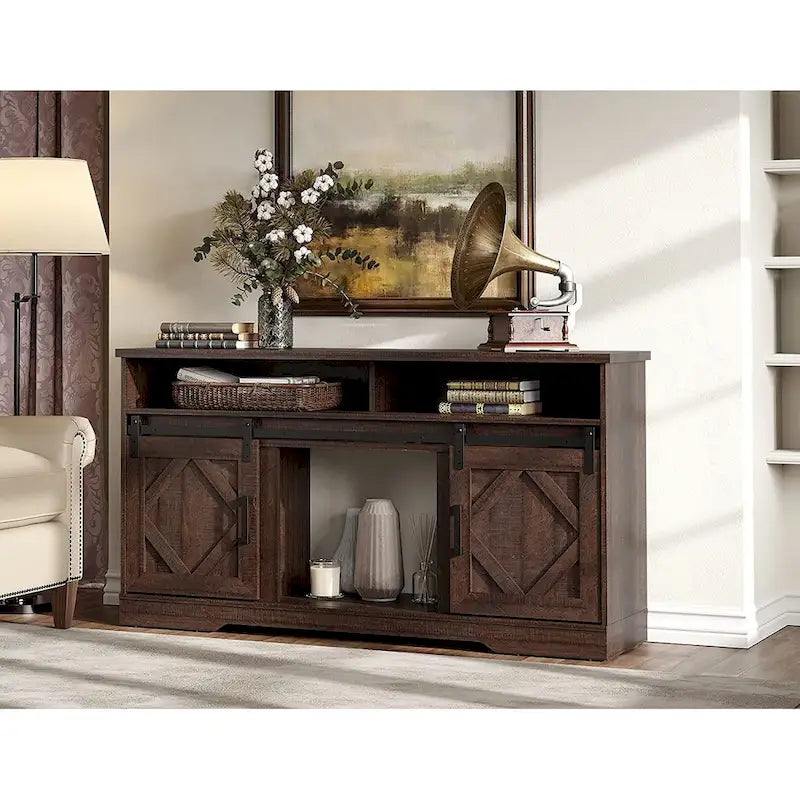 Farmhouse Barn-Door TV Stand for TVs Up to 65 in.
