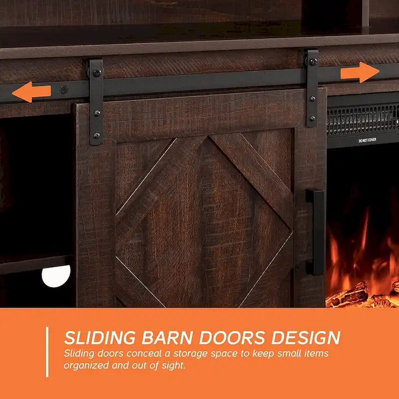 Farmhouse Barn-Door TV Stand for TVs Up to 65 in.